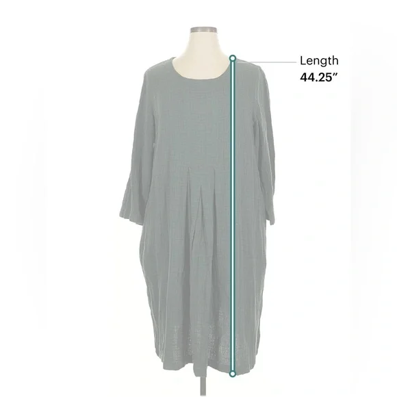 Gudrun Sjoden - Galia Dress - Pine Green - XL - New w/Tags - Picture 5 of 8